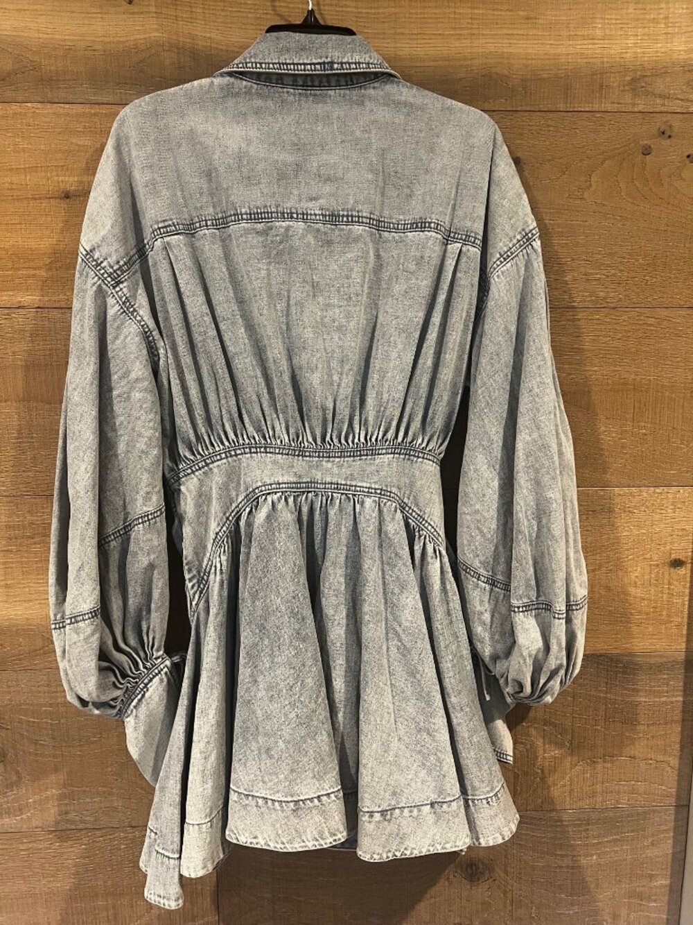 Zimmermann Rebellion Denim Wrap Mini dress size AU 2/ US 8 - Picture 7 of 12